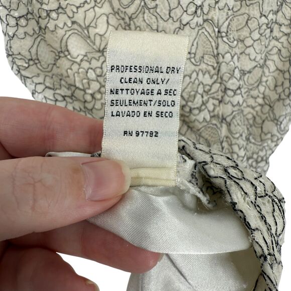 Jill Stuart Sheath Dress Size 2 White Love Glow Embroidered Lace Sleeveless GUC - Picture 16 of 16